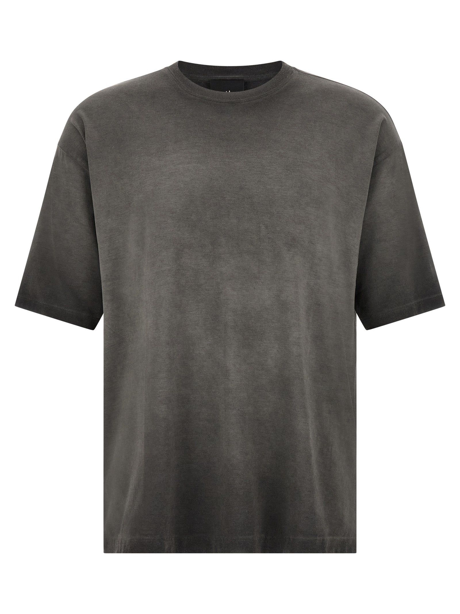 T-Shirt by Thom Krom for men in modal & cotton dark-gray & gray features an edgy silhouette, meticulously detailed with a sophisticated short-sleeve and crew neckline for a truly edgy finish.