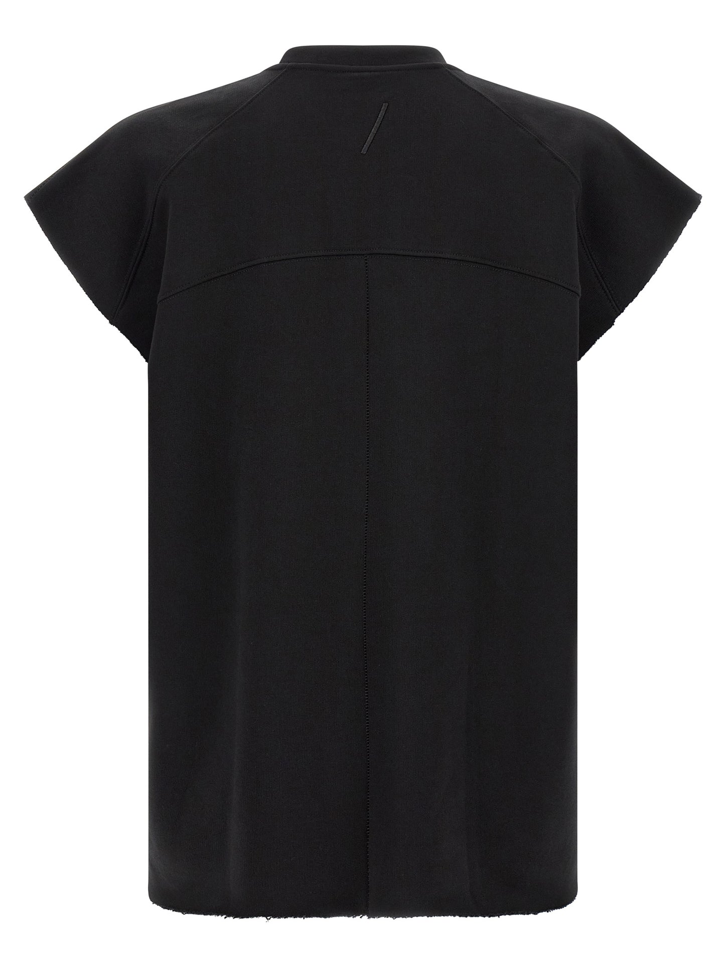 Activewear Sweatshirt by Thom Krom for men in cotton black showcases a versatile silhouette, artfully detailed with a versatile crew neckline and for a versatile finish with .