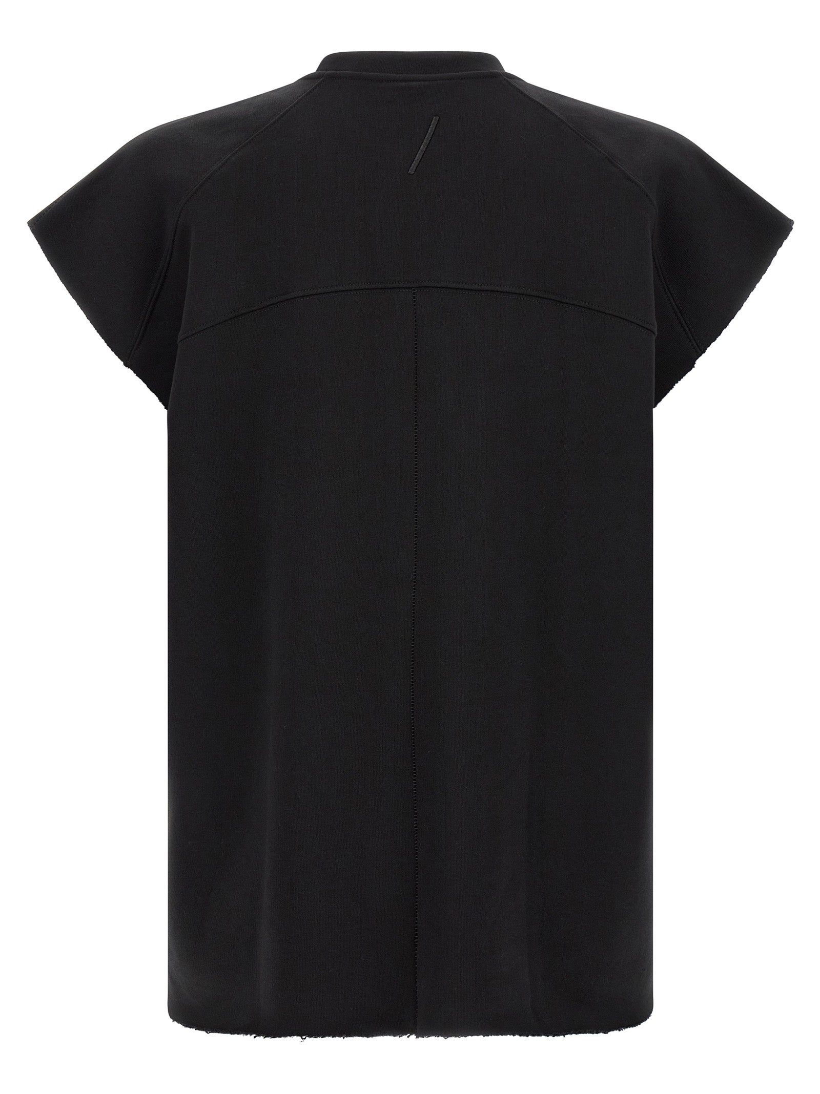 Activewear Sweatshirt by Thom Krom for men in cotton black showcases a versatile silhouette, artfully detailed with a versatile crew neckline and for a versatile finish with .