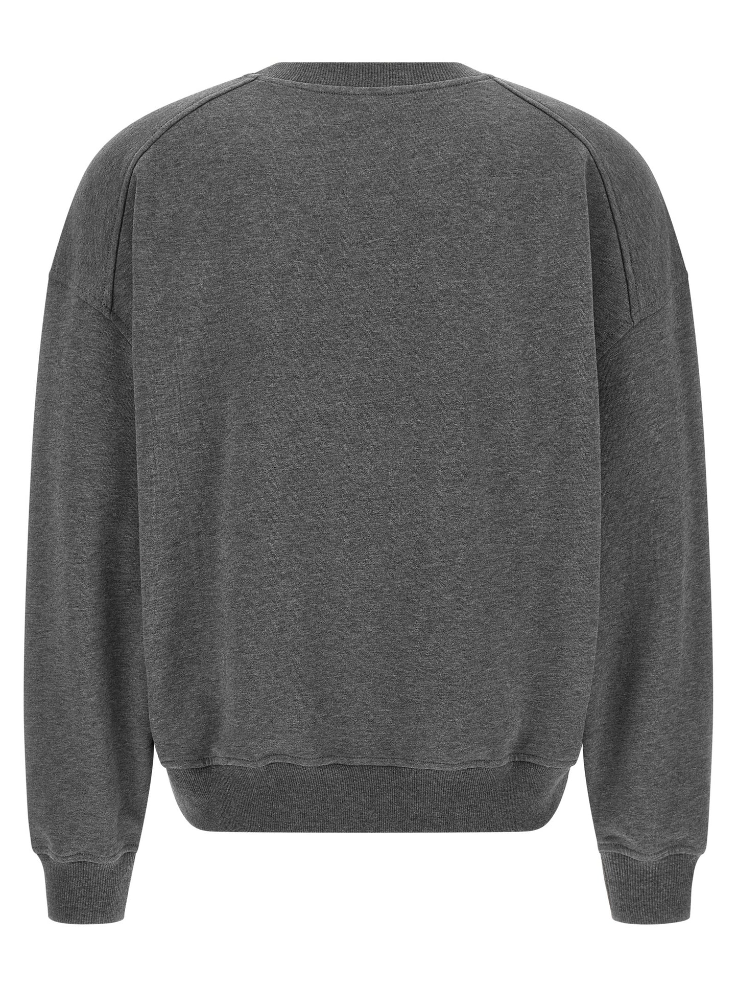 Activewear Sweatshirt by Brunello Cucinelli for women in cotton sequins charcoal & gray presents a dynamic silhouette, featuring a dynamic crew neckline and detailed with functional .