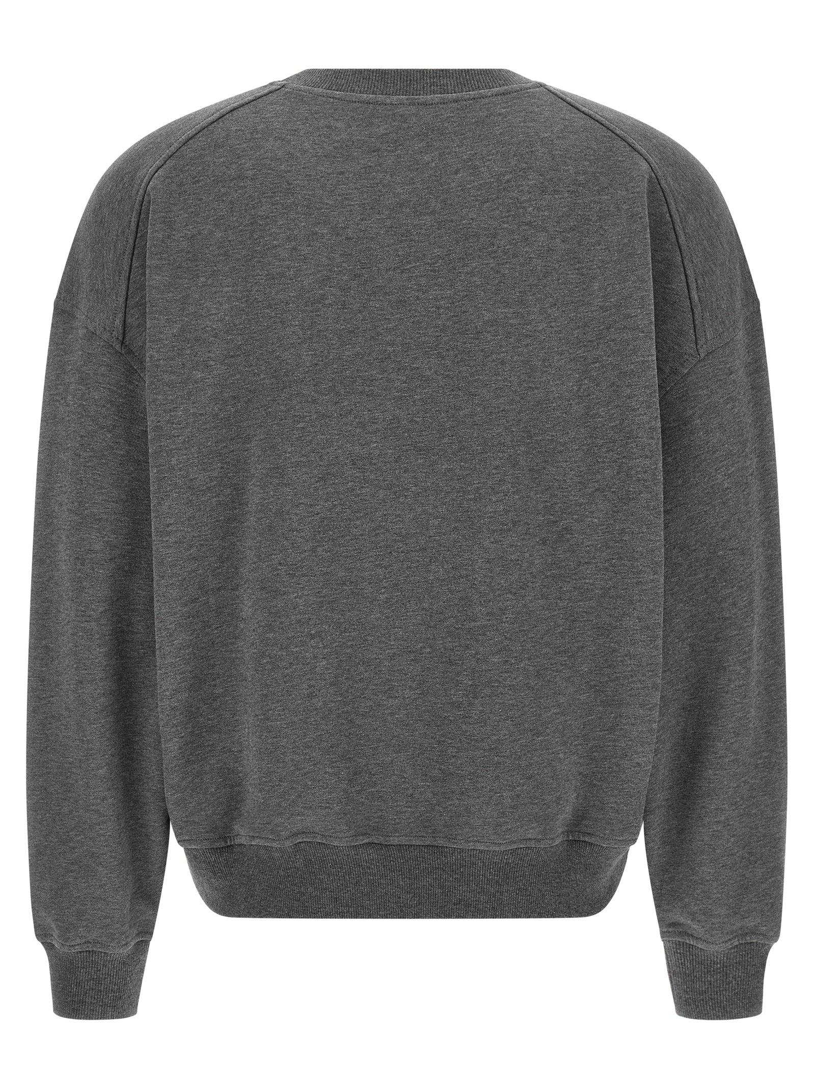 Activewear Sweatshirt by Brunello Cucinelli for women in cotton sequins charcoal & gray presents a dynamic silhouette, featuring a dynamic crew neckline and detailed with functional .