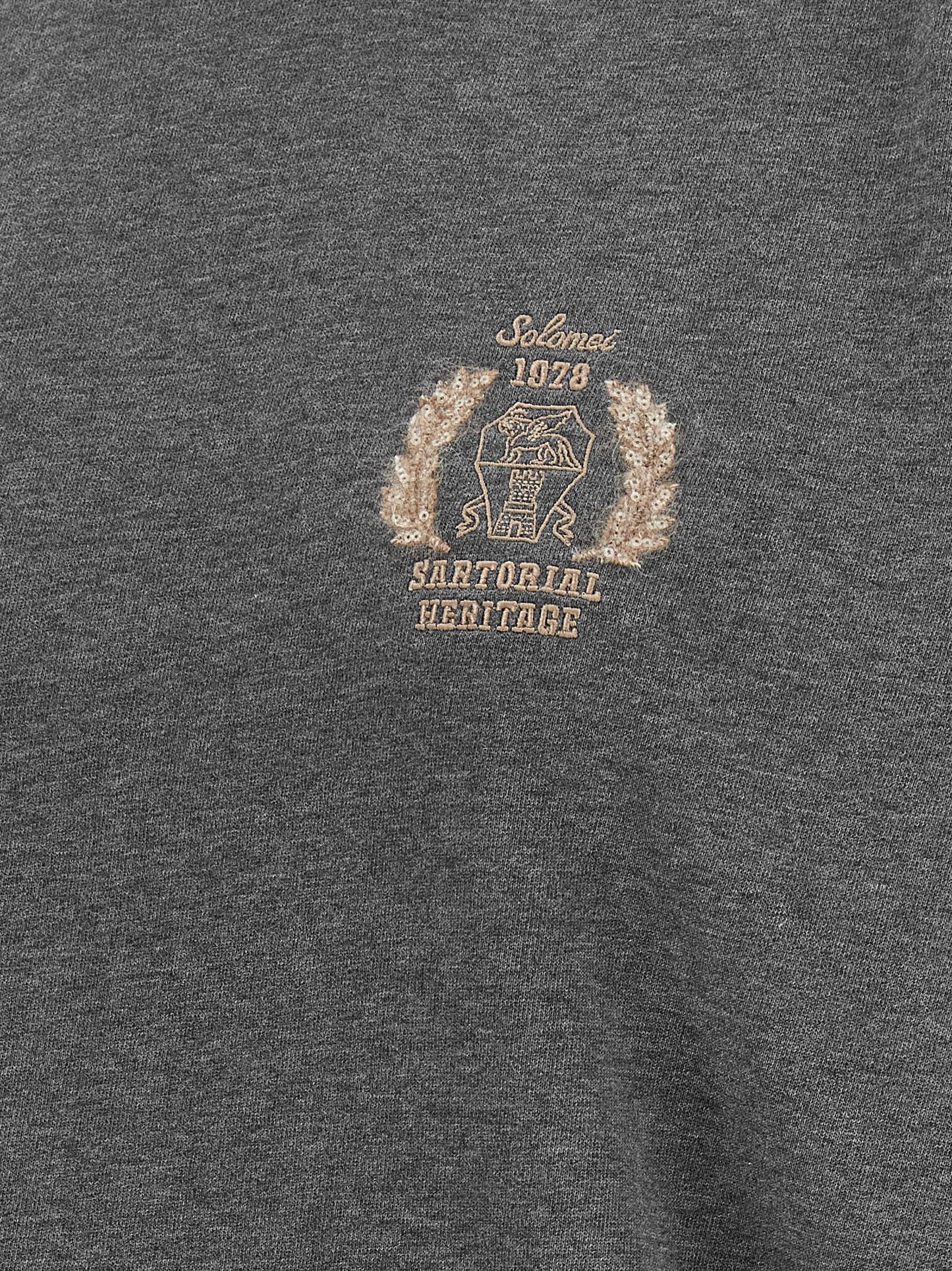 Activewear Sweatshirt by Brunello Cucinelli for women in cotton sequins charcoal & gray presents a dynamic silhouette, featuring a dynamic and detailed with functional .