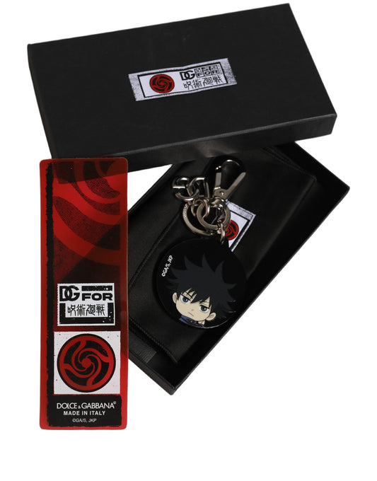 Dolce & Gabbana Black Fushiguro Megumi Charm Metal Keychain Keyring