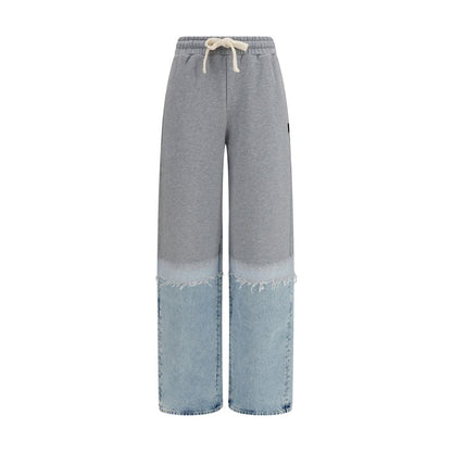 Sweatpants by Haikure for women in denim cotton multicolor, featuring a athletic regular-fit & wide and long with a athletic and high-performance .