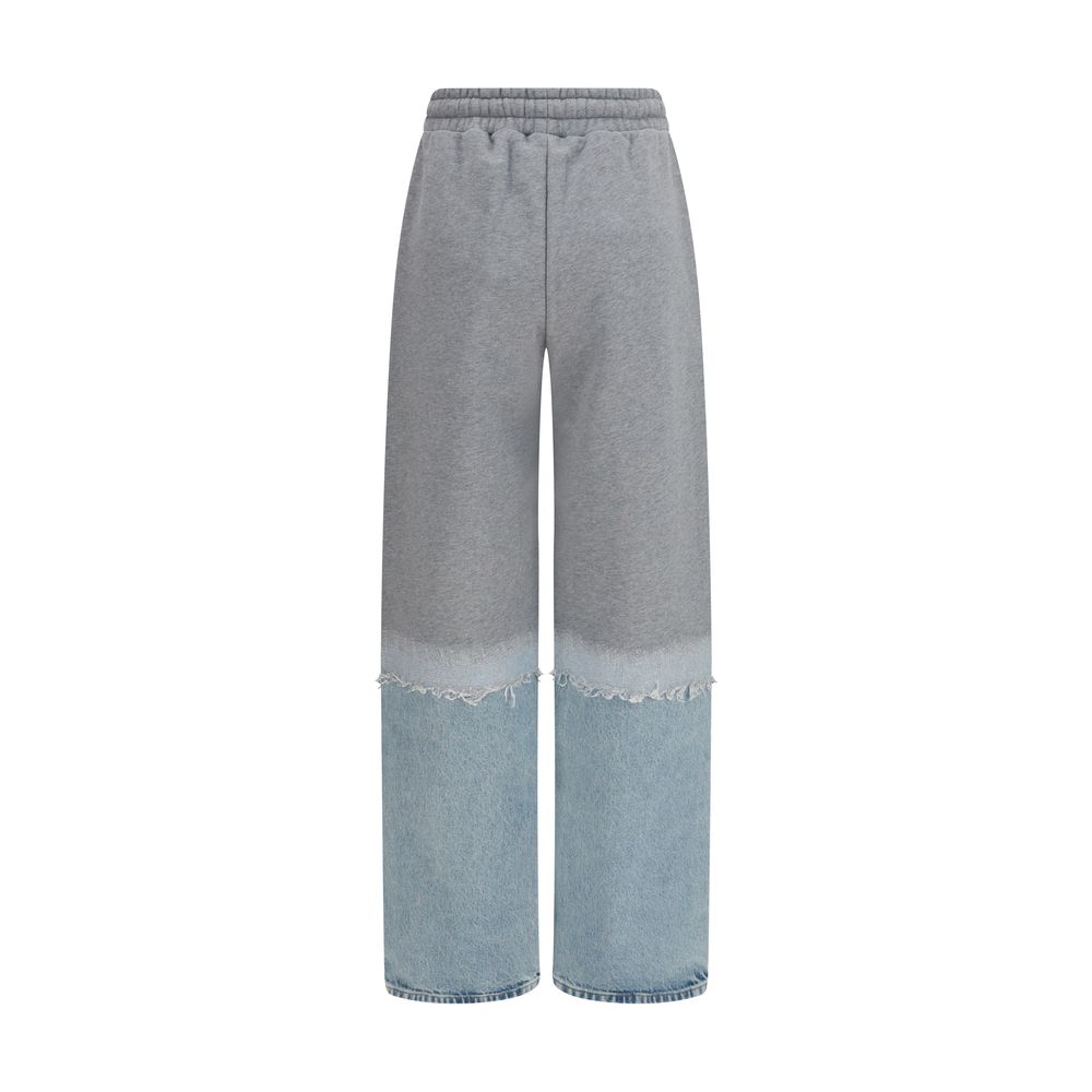 Sweatpants by Haikure for women in denim cotton multicolor features an versatile silhouette, integrating performance-ready with a versatile regular-fit & wide, long, and .