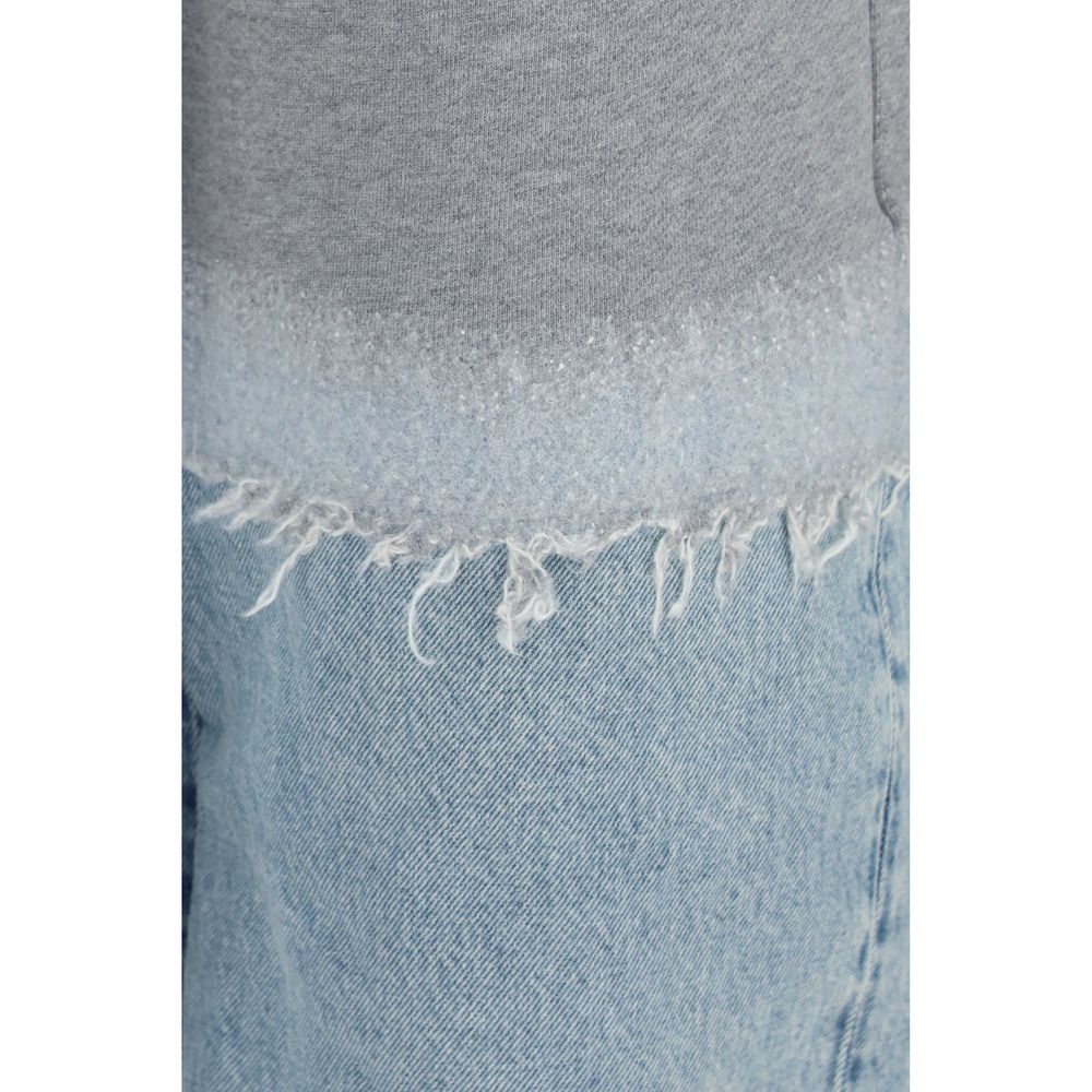 Sweatpants by Haikure for women in denim cotton multicolor features an streamlined design with , highlighting a streamlined regular-fit & wide and long cut with a comfortable .