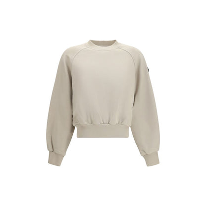 Sweatshirt by Moose Knuckles for women in cotton polyester beige features an provocated silhouette, detailed with a provocated and a refined crew neckline for a sophisticated aesthetic.