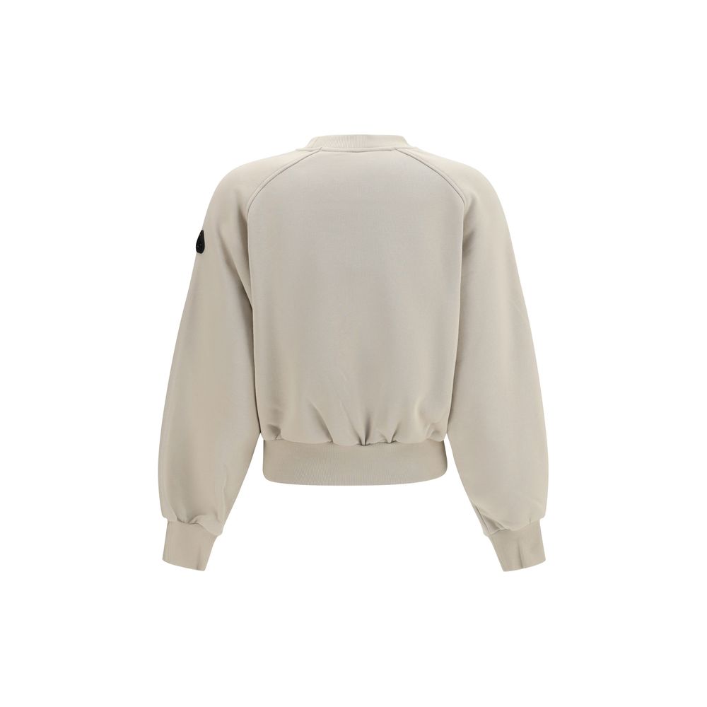 Sweatshirt by Moose Knuckles for women in cotton polyester beige features an enviable silhouette, showcasing a premium and refined crew neckline for a truly enviable finish.