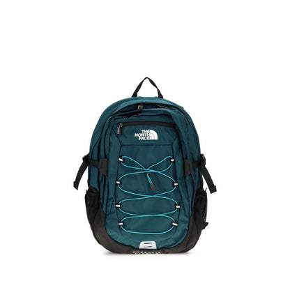 Medium Flap Backpack Shoulder Bag by The North Face for men in nylon & calf leather bicolour & green presents a versatile silhouette, showcasing a secure snap & flap and versatile with versatile shoulder-strap, backpack-strap, adjustable-strap, belt-strap & handle for a sophisticated look.