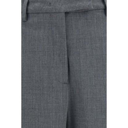 Trousers by The Latest for women in polyester & wool black & gray presents a smart silhouette, meticulously detailed with a smart straight-leg & regular-fit, a smart long, and a smart .