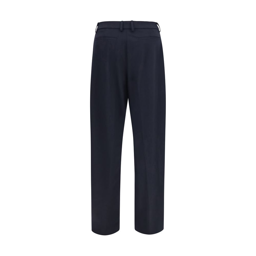 Trousers by The Latest for women in polyester & wool black & blue features a tailored silhouette with a tailored straight-leg & regular-fit, defined by its long and a sophisticated .