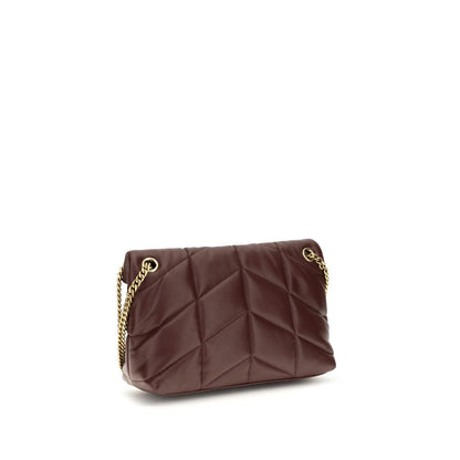 Mini Crossbody Flap Shoulder Bag by Saint Laurent for women in calf & lambskin leather bicolour, gold, green & signature features a effortless sophistication silhouette, secured by a snap, flap, magnetic & button with ample single-compartment and versatile crossbody-strap, shoulder-strap, handle & adjustable-strap for a effortless sophistication finish.