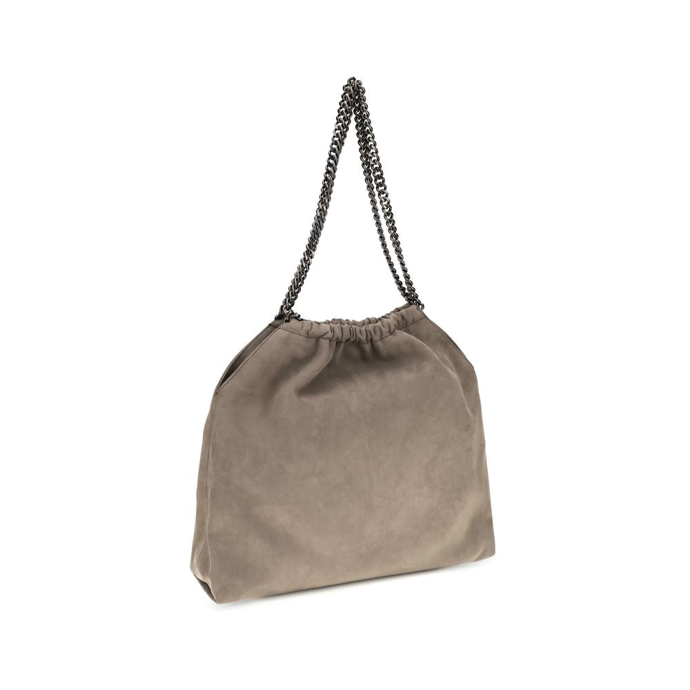 Mini Shoulder Flap Bag by Stella McCartney for women in polyester & calf leather bicolour, beige, green & silver features a effortless chic silhouette with a secure snap, flap & magnetic, ample , and versatile shoulder-strap, adjustable-strap & handle for a effortless chic finish.