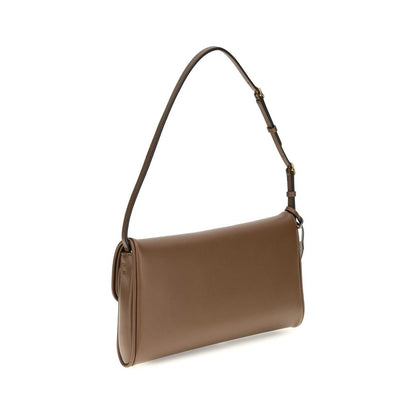 Mini Shoulder Flap Bag by Valentino Garavani for women in bos taurus calfskin nappa leather bicolour, brown, green & signature features a enviable silhouette, showcasing a secure snap, flap & magnetic, ample single-compartment, and enviable shoulder-strap, adjustable-strap & handle for a enviable finish.