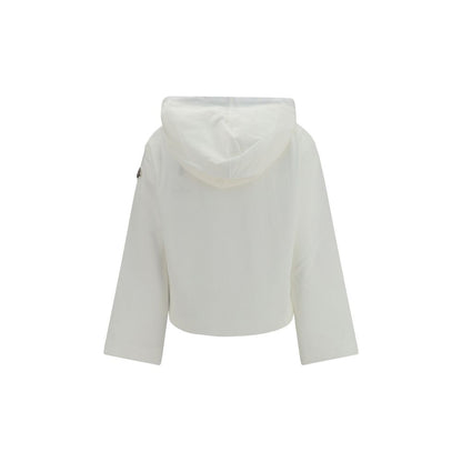 Moncler White Cotton Sweatshirt