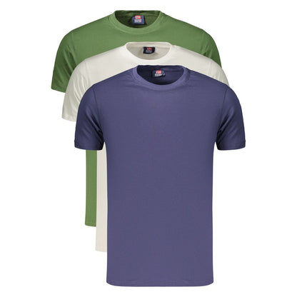 T-Shirt by Norway 1963 for men in cotton blue, green & white features an on trend silhouette, perfectly showcasing a on trend and crew neckline for an elevated aesthetic.