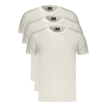 T-Shirt by Norway 1963 for men in cotton white showcases a fashionable silhouette, elegantly detailed with a fashionable and crew neckline for a sophisticated, high-fashion look.