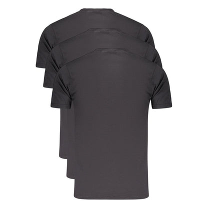 T-Shirt by Norway 1963 for men in cotton black features an on trend silhouette, perfectly showcasing a on trend and crew neckline for an elevated aesthetic.