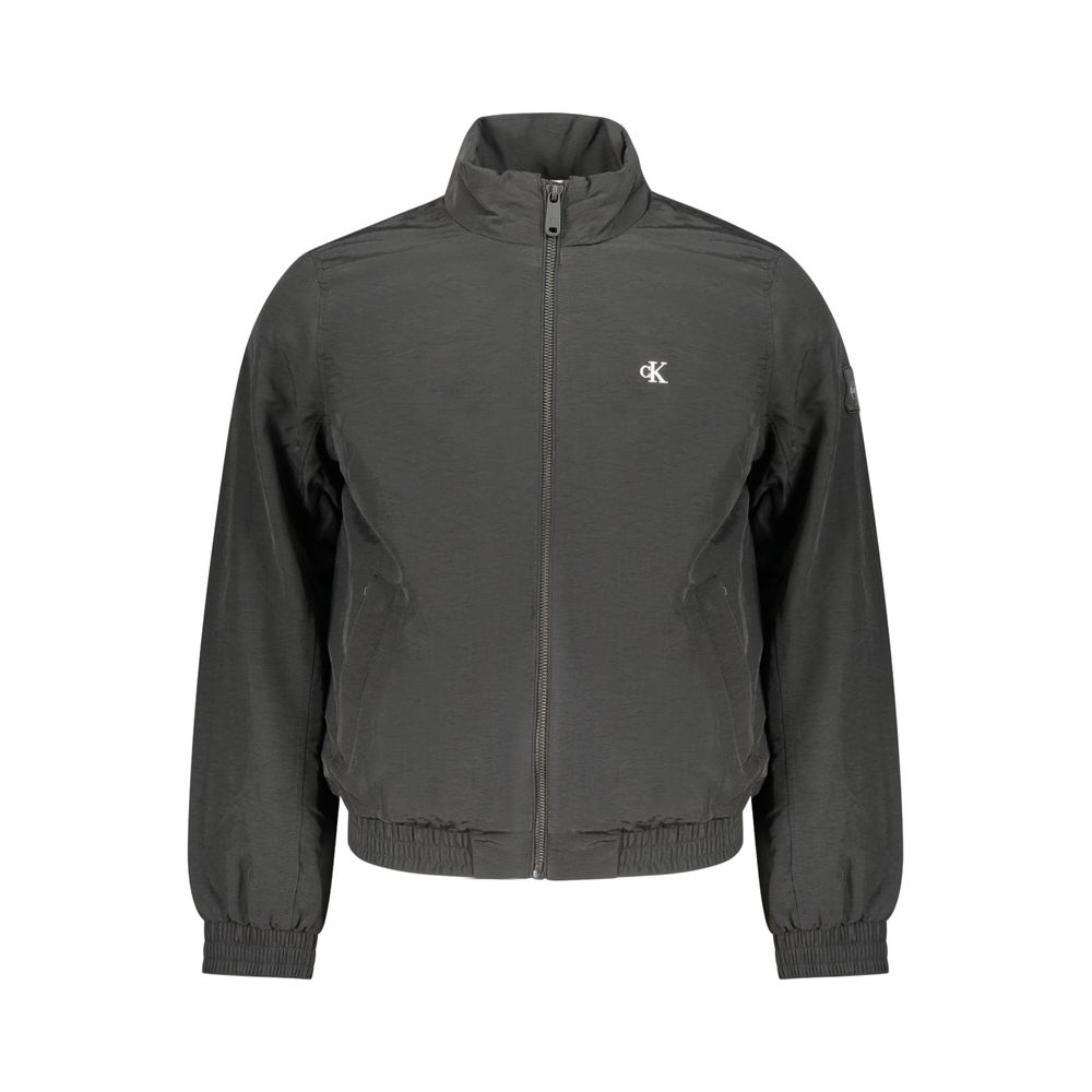 Overcoat by Calvin Klein for men in plastic polyamide black & green features a cosy chic silhouette, artfully detailed with a sophisticated and premium pockets for a cosy chic finish.