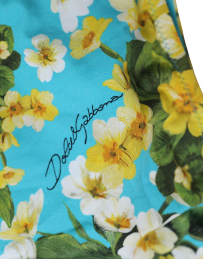 Dolce & Gabbana Women's Stretch Nylon Bikini - Blue Floral Signature Print
