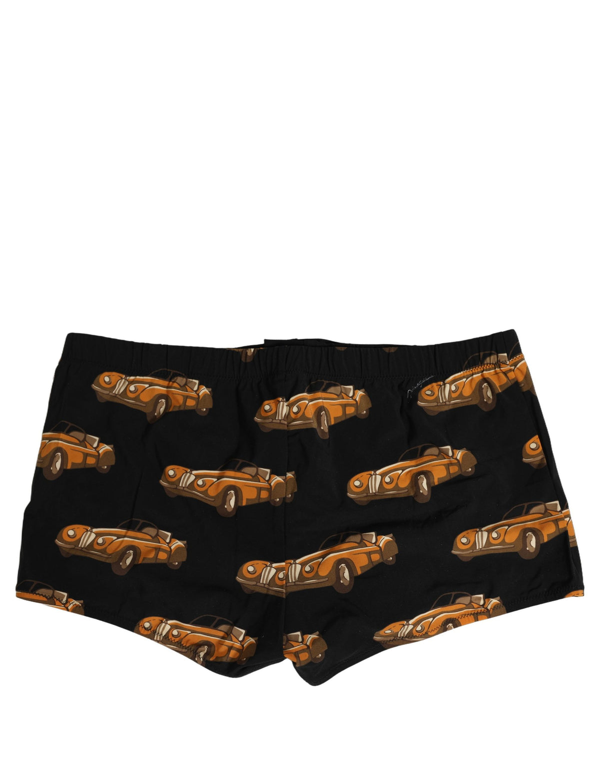 Dolce & Gabbana Men's Fabric Swim Shorts - Black Signature Print
