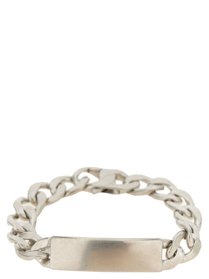 Maison Margiela Men's Charm SIlver Mesh Bracelet - Silver