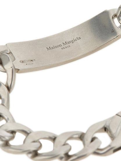 Maison Margiela Men's Charm SIlver Mesh Bracelet - Silver