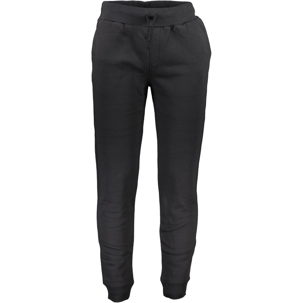 Joggers by North Sails for men in cotton black features a polished silhouette with a polished athletic, reaching a polished long and finished with a polished .