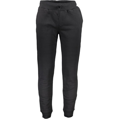 Joggers by North Sails for men in cotton black features a polished silhouette with a polished athletic, reaching a polished long and finished with a polished .