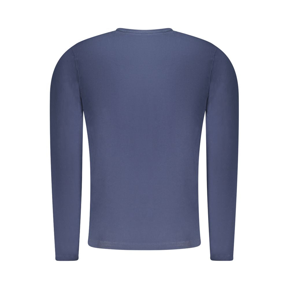 T-Shirt by Pepe Jeans for men in stretch cotton blue & print features a plush silhouette, showcasing a sophisticated crew neckline and for a truly plush finish.