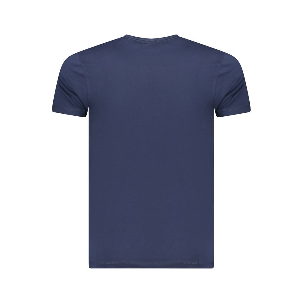 T-Shirt by Pepe Jeans for men in stretch viscose cotton blue & print features an on trend silhouette, perfectly showcasing a on trend and for an elevated aesthetic.