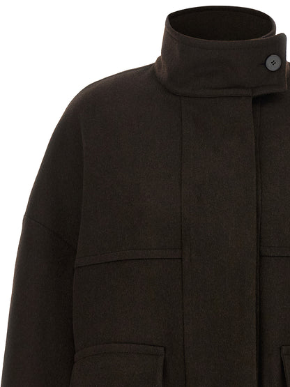 Alberto Biani Women's Wool Bomber Jacket - Brown