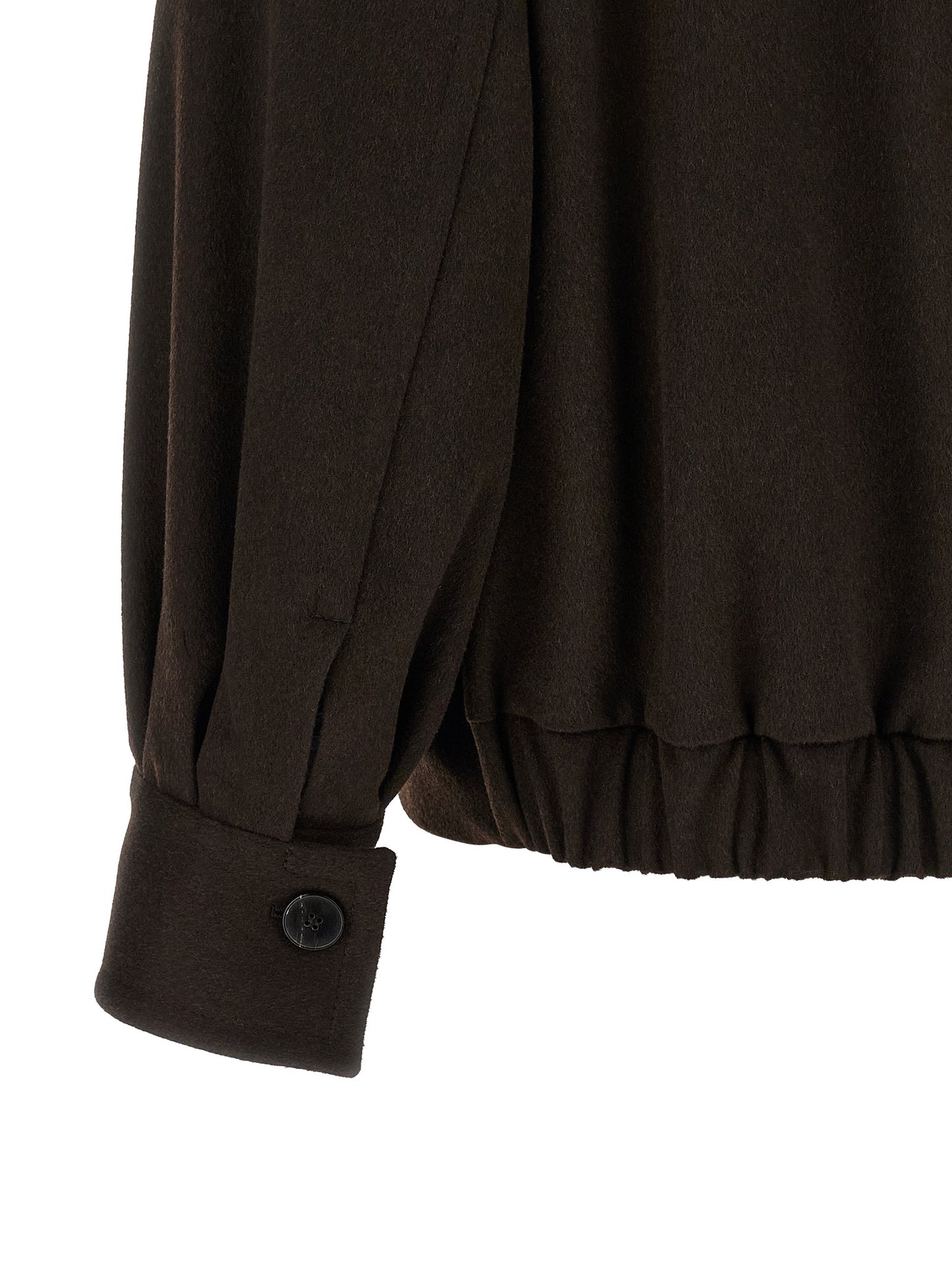 Alberto Biani Women's Wool Bomber Jacket - Brown
