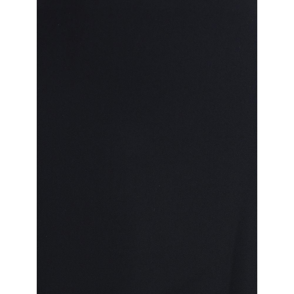 Dress by Givenchy for women in viscose crepe black features a dramatic silhouette, showcasing an elegant and that flows into a dramatic midi.