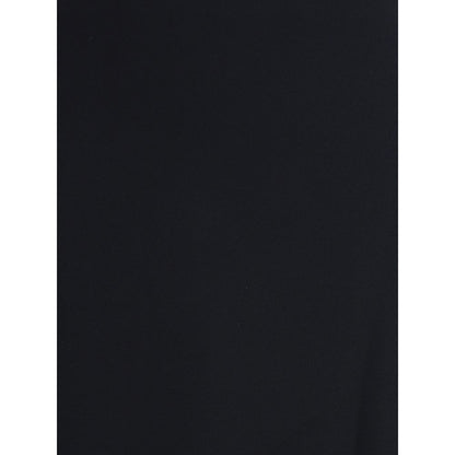 Dress by Givenchy for women in viscose crepe black features a dramatic silhouette, showcasing an elegant and that flows into a dramatic midi.