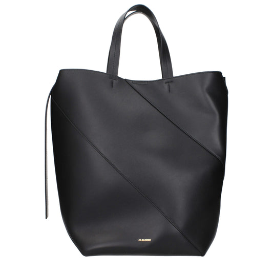 Crossbody Handbag by Jil Sander for women in leather black features an versatile silhouette, showcasing a secure and versatile with versatile crossbody-strap & adjustable-strap for a versatile finish.