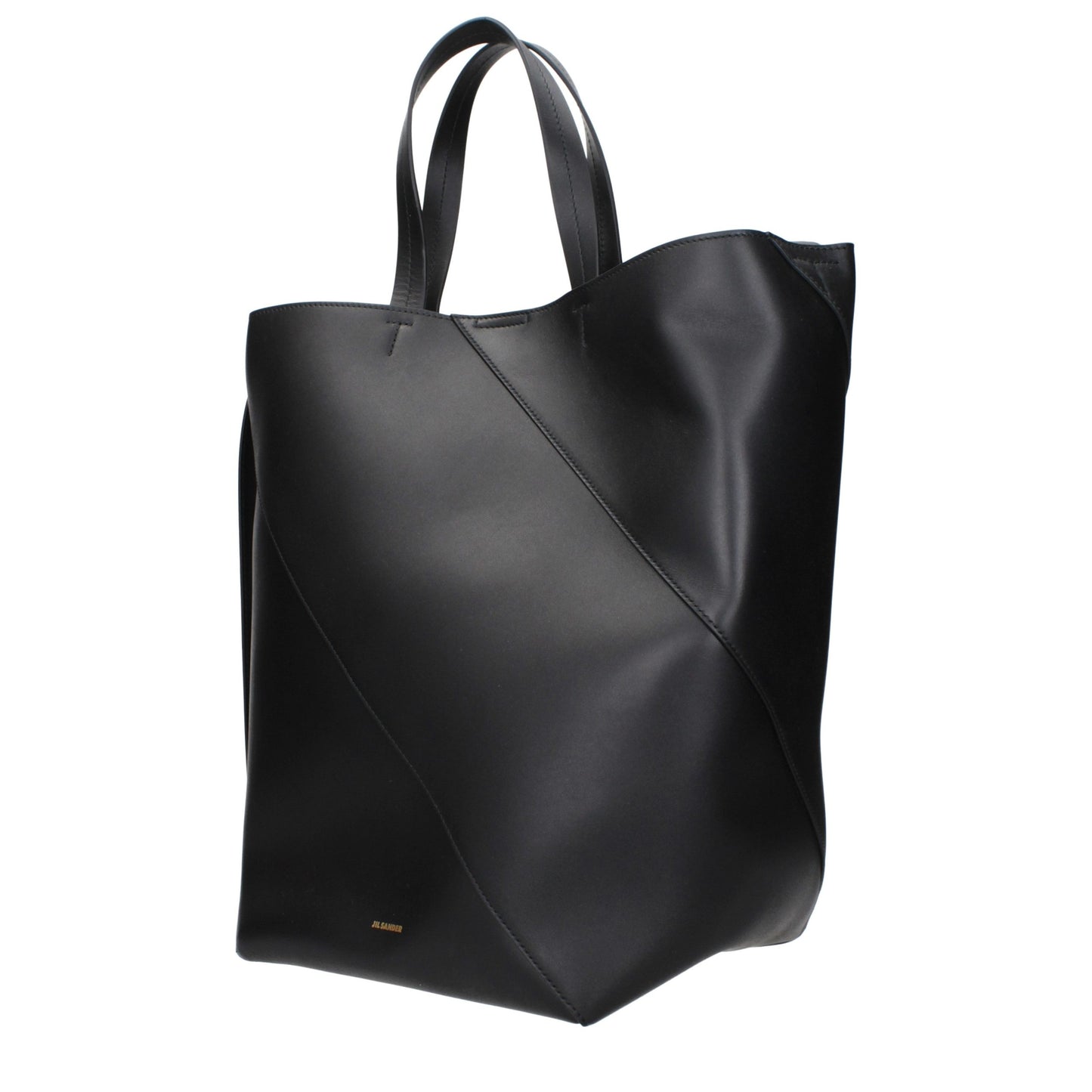 Crossbody Handbag by Jil Sander for women in leather black features a transformative elegance silhouette, showcasing a secure , organized , and versatile crossbody-strap & adjustable-strap for a transformative elegance look.
