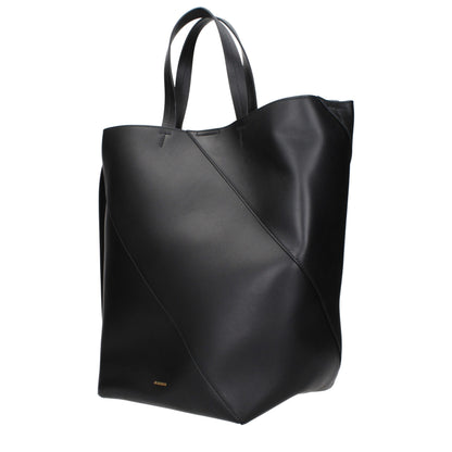 Crossbody Handbag by Jil Sander for women in leather black features a transformative elegance silhouette, showcasing a secure , organized , and versatile crossbody-strap & adjustable-strap for a transformative elegance look.
