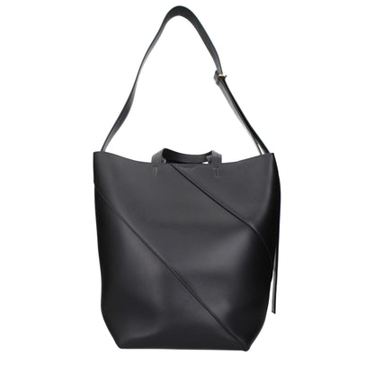Crossbody Handbag by Jil Sander for women in leather black features a versatile chic silhouette, meticulously detailed with a secure , ample , and versatile crossbody-strap & adjustable-strap.