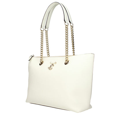 Shoulder Bag by Jimmy Choo for women in leather white features a effortless chic silhouette with a secure , ample , and versatile shoulder-strap for a effortless chic finish.