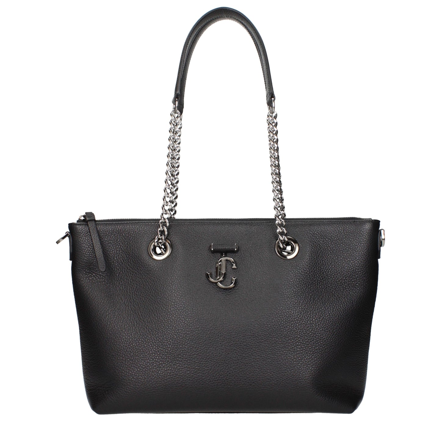 Jimmy Choo Leather Shoulder Bag - Black