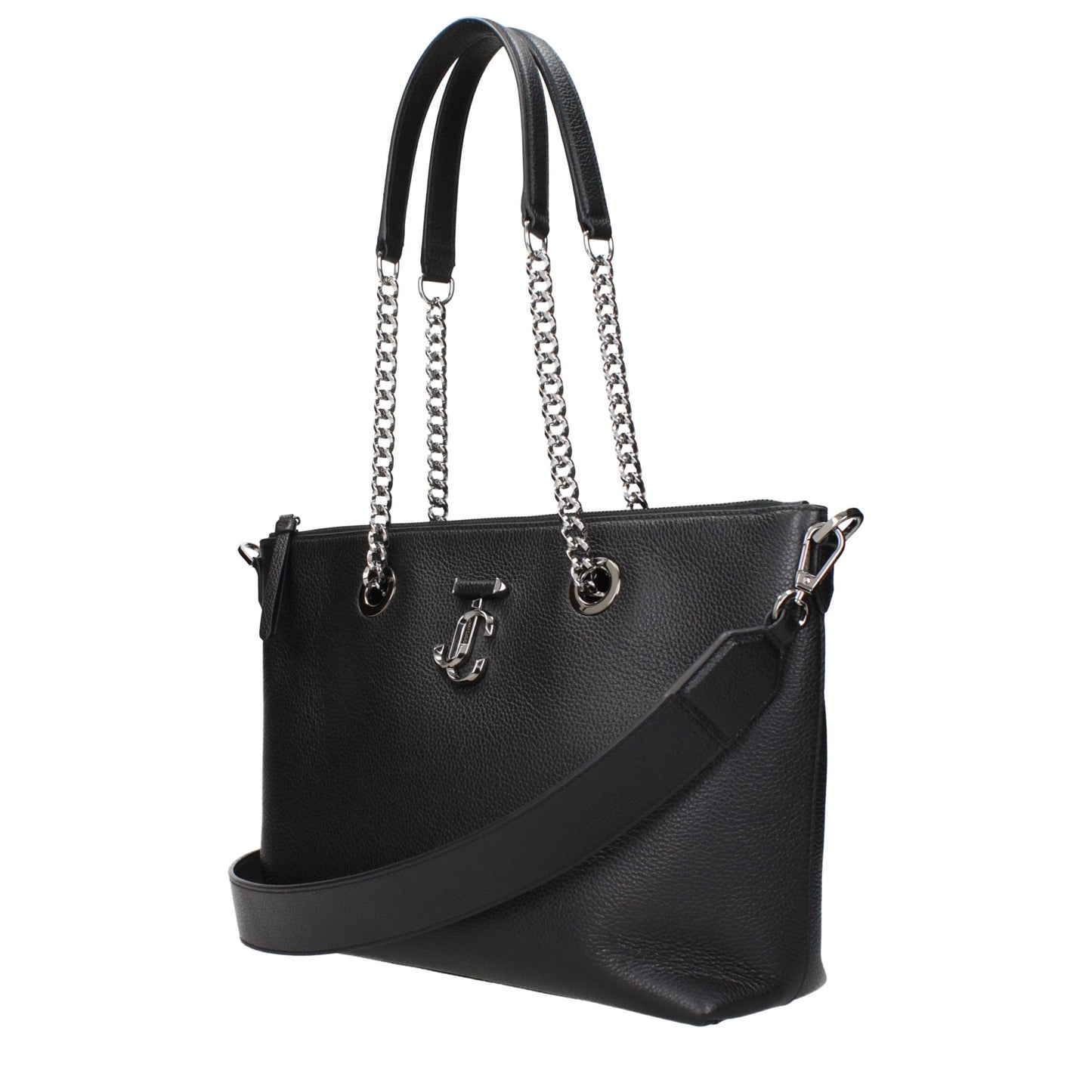 Jimmy Choo Leather Shoulder Bag - Black
