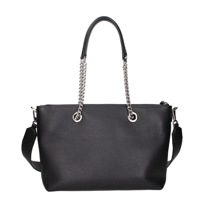 Jimmy Choo Leather Shoulder Bag - Black
