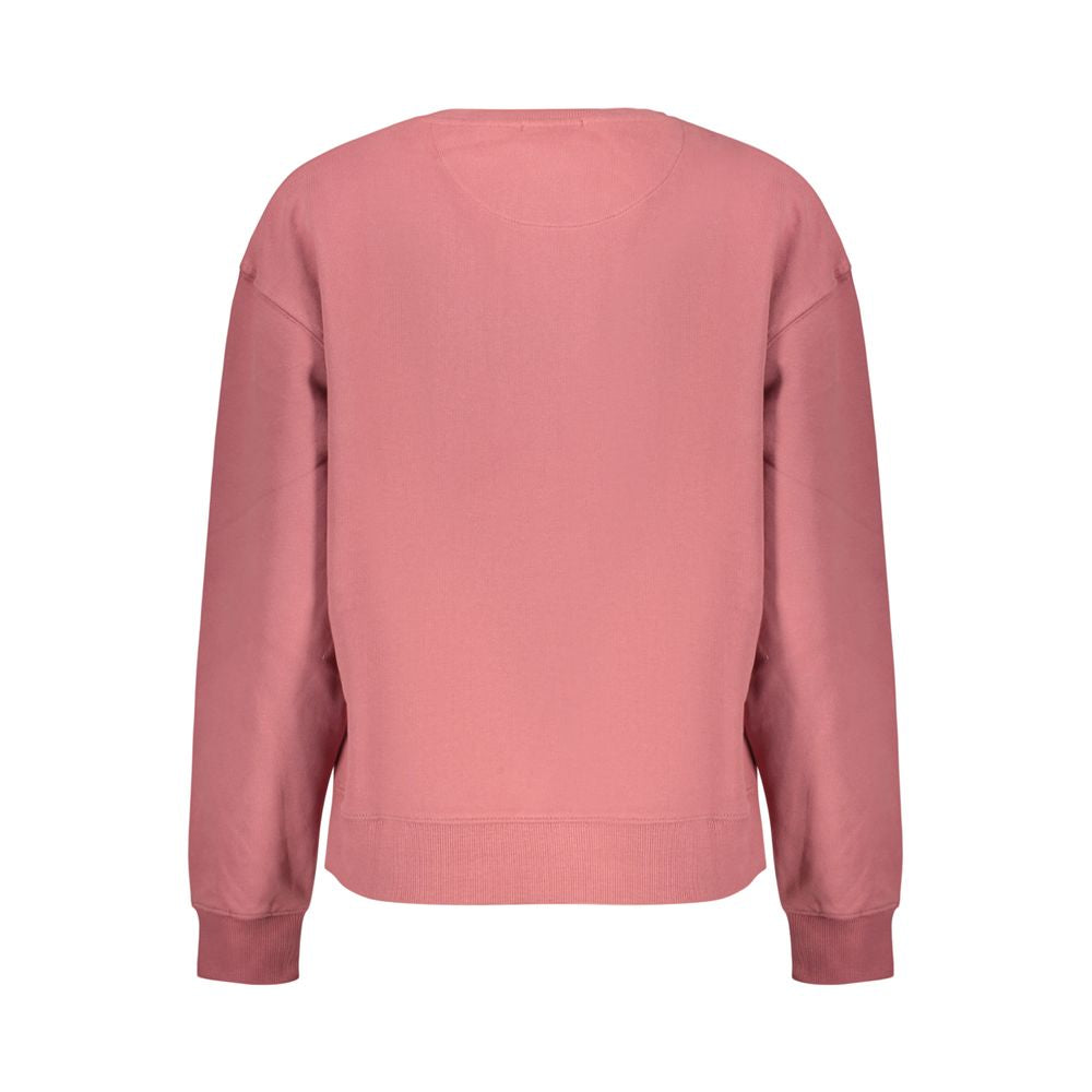 Sweatshirt by Pepe Jeans for women in cotton polyester natural, pink & print showcases a slouchy chic silhouette, artfully detailed with a slouchy chic and for a slouchy chic finish.