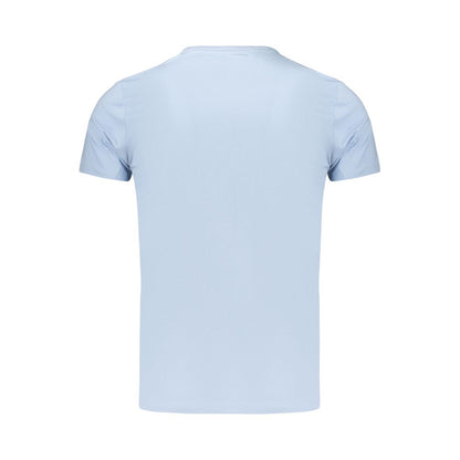 T-Shirt by Pepe Jeans for men in stretch cotton azzurro & print features an on trend silhouette, perfectly showcasing a on trend and for an elevated aesthetic.