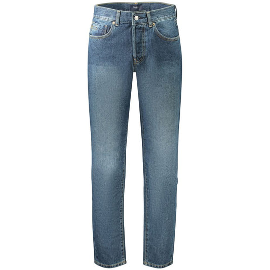 Jeans by Pepe Jeans for men in denim cotton blue features an sophisticated and tapered-leg with a precise long, creating a sophisticated and sophisticated silhouette.