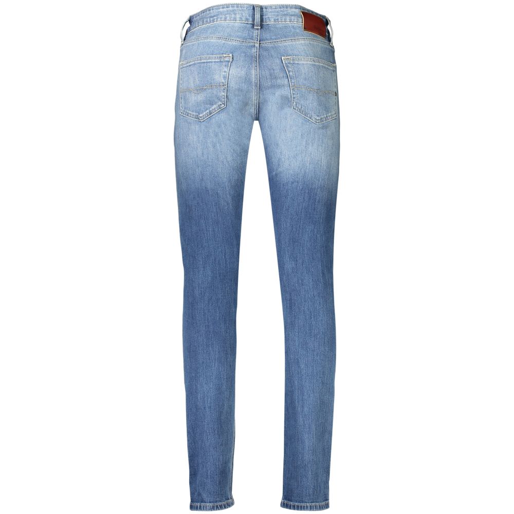 Jeans by Pepe Jeans for men in stretch denim cotton blue presents a refined pantology silhouette, artfully defined by a refined pantology skinny, long, and a sophisticated mid rise.