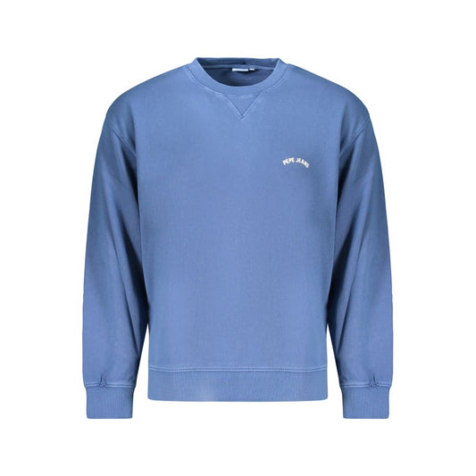 Sweatshirt by Pepe Jeans for men in cotton blue & print features an exquisite silhouette, showcasing long-sleeve and crew neckline details for a exquisite look.