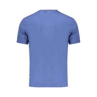 T-Shirt by Pepe Jeans for men in cotton blue & print showcases a fashionable silhouette, elegantly detailed with a fashionable and for a sophisticated, high-fashion look.