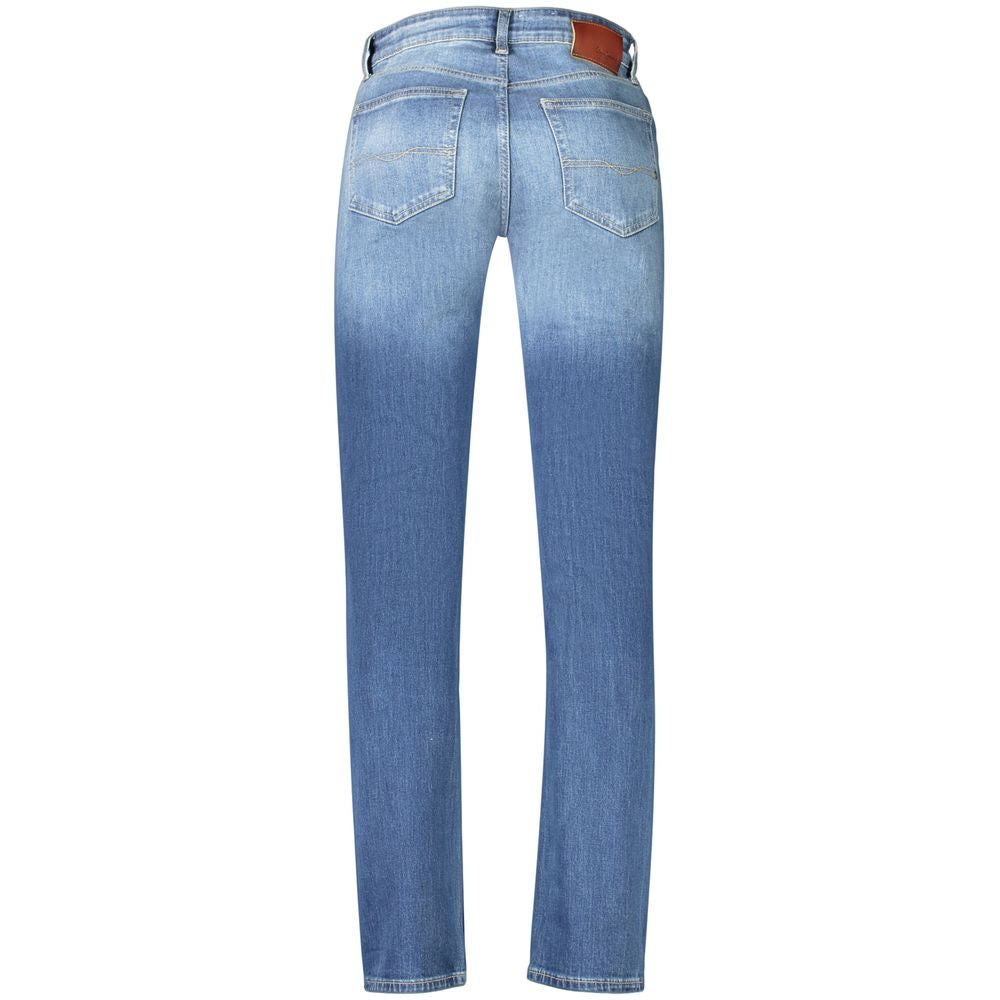 Jeans by Pepe Jeans for men in stretch denim cotton blue features an sophisticated and slim with a precise long, creating a sophisticated and sophisticated silhouette.